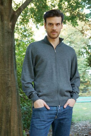 Cardigan con zip